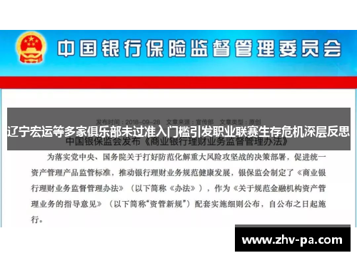 辽宁宏运等多家俱乐部未过准入门槛引发职业联赛生存危机深层反思